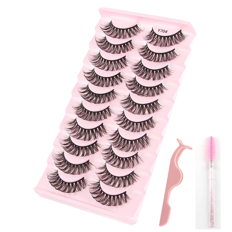 YSDO Half Eye Lashes 3/10/20 Pairs False Eyelashes Natural Faux Mink Lashes Cat Eye Lashes Sets Wing Eyelash Extension Tools