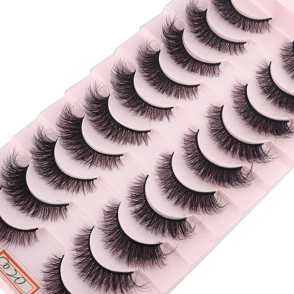 HBZGTLAD Natural Long Cosplay Makeup Cross Full Strip 3D mink False Eyelashes Black Eye Lashes and Cat Eye Lashes 10 pairs