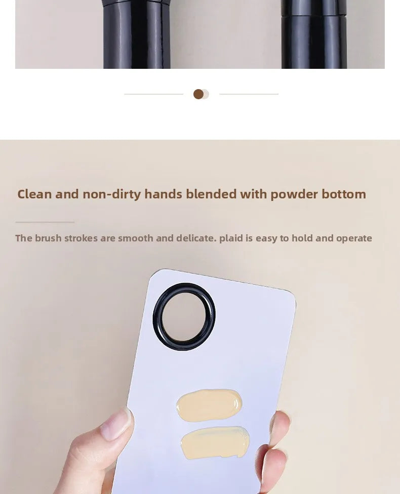 Ultra-thin Foundation Brush Makeup Mixing Palette for Foundation Lipstick Eye Shadow Triangle Cosmetic Puff Make Up Tools Set