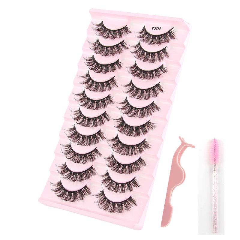 YSDO Half Eye Lashes 3/10/20 Pairs False Eyelashes Natural Faux Mink Lashes Cat Eye Lashes Sets Wing Eyelash Extension Tools