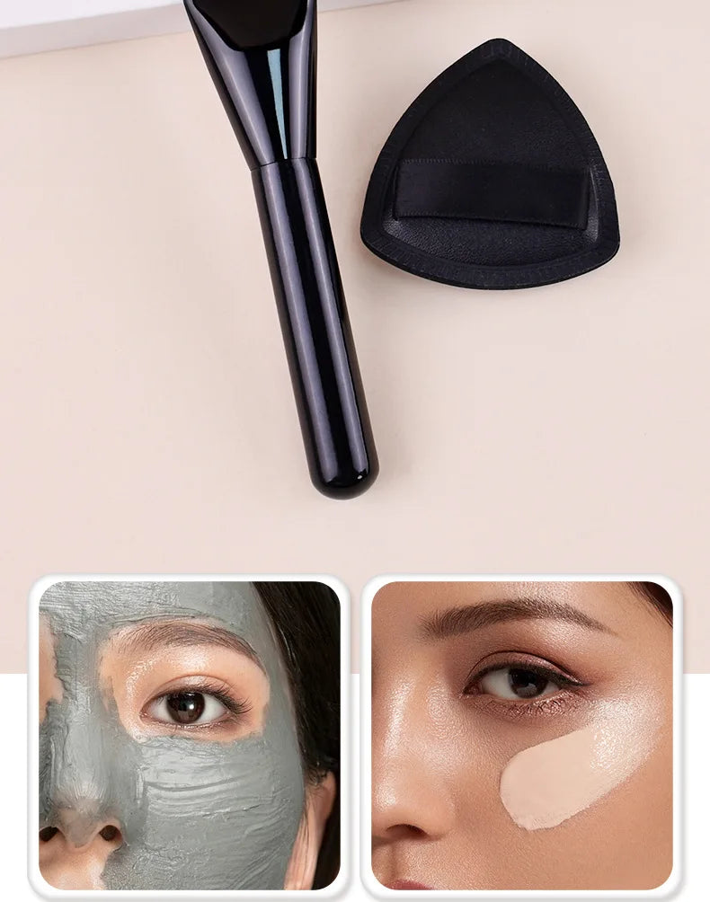 Ultra-thin Foundation Brush Makeup Mixing Palette for Foundation Lipstick Eye Shadow Triangle Cosmetic Puff Make Up Tools Set