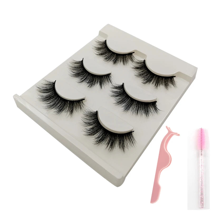 YSDO Half Eye Lashes 3/10/20 Pairs False Eyelashes Natural Faux Mink Lashes Cat Eye Lashes Sets Wing Eyelash Extension Tools