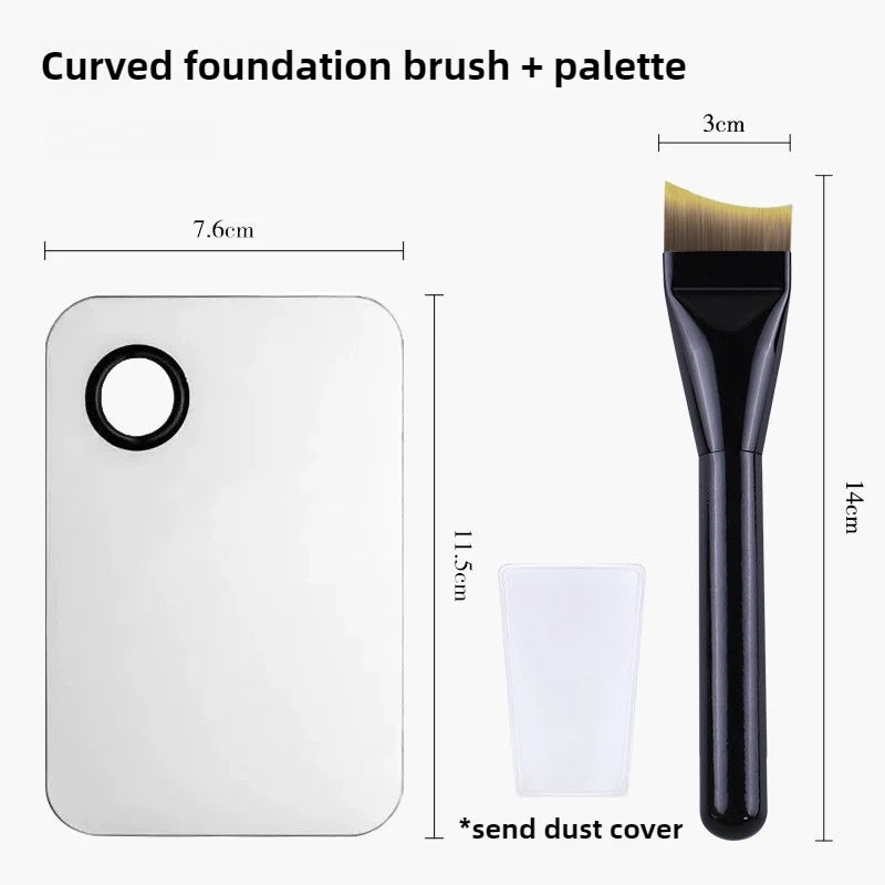 Ultra-thin Foundation Brush Makeup Mixing Palette for Foundation Lipstick Eye Shadow Triangle Cosmetic Puff Make Up Tools Set