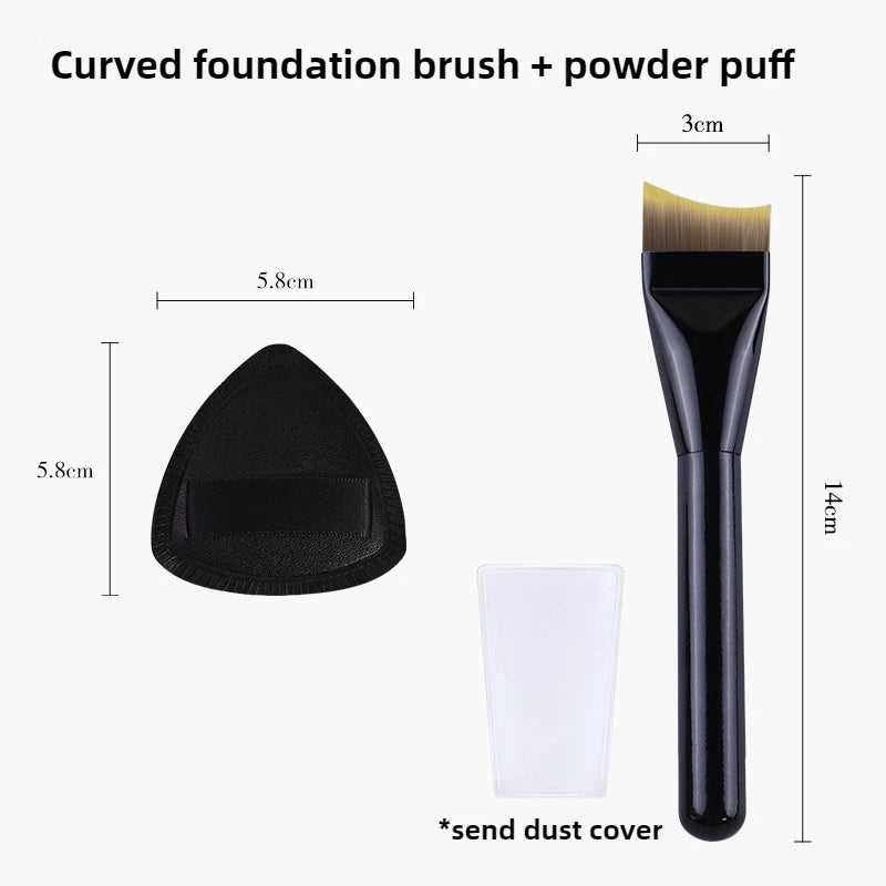 Ultra-thin Foundation Brush Makeup Mixing Palette for Foundation Lipstick Eye Shadow Triangle Cosmetic Puff Make Up Tools Set
