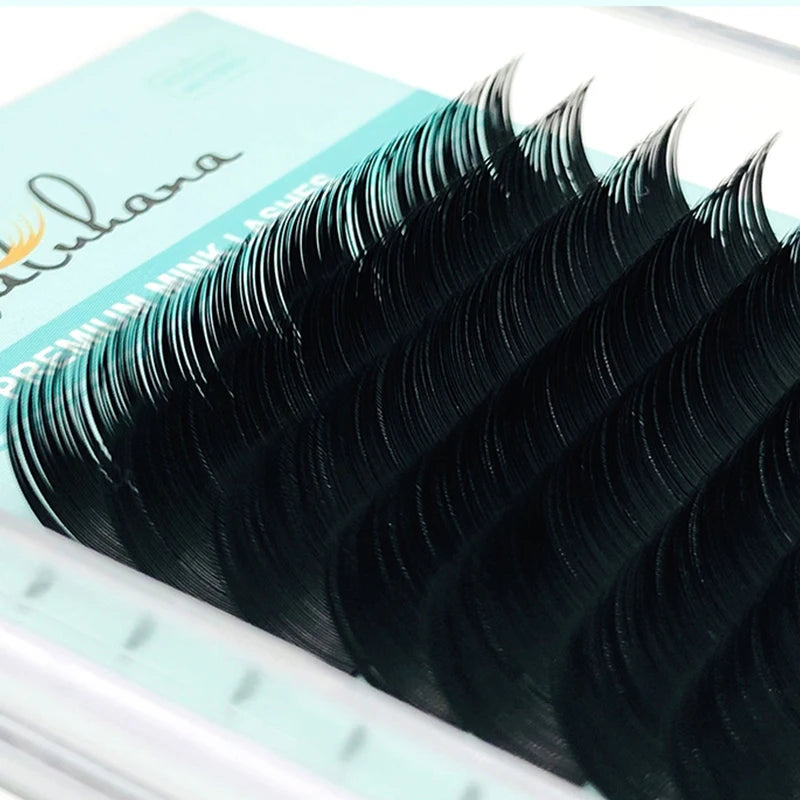 NATUHANA Wholesale 5Cases/Lot Artificial Mink Eyelash Extension Set B C D  Curl Silk Eye Lashes Individual False Mink Eye Lashes