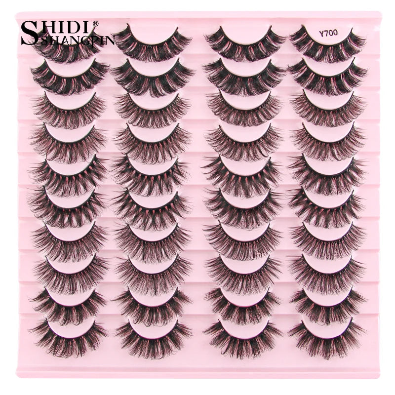 YSDO Half Eye Lashes 3/10/20 Pairs False Eyelashes Natural Faux Mink Lashes Cat Eye Lashes Sets Wing Eyelash Extension Tools