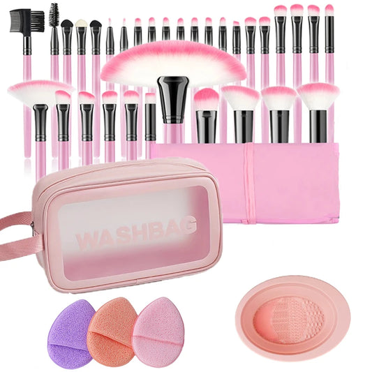 Makeup Brush Set - A set containing 37 makeup tools, a professional makeup set suitable for beginners.