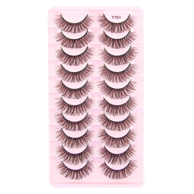 YSDO Half Eye Lashes 3/10/20 Pairs False Eyelashes Natural Faux Mink Lashes Cat Eye Lashes Sets Wing Eyelash Extension Tools