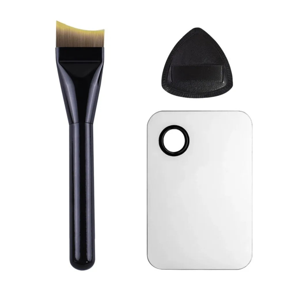 Ultra-thin Foundation Brush Makeup Mixing Palette for Foundation Lipstick Eye Shadow Triangle Cosmetic Puff Make Up Tools Set