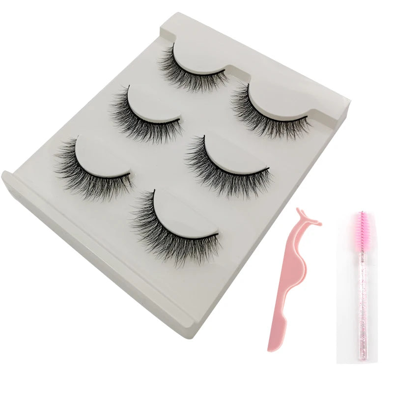 YSDO Half Eye Lashes 3/10/20 Pairs False Eyelashes Natural Faux Mink Lashes Cat Eye Lashes Sets Wing Eyelash Extension Tools